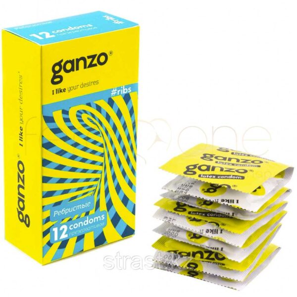 презервативы ребристые Ganzo